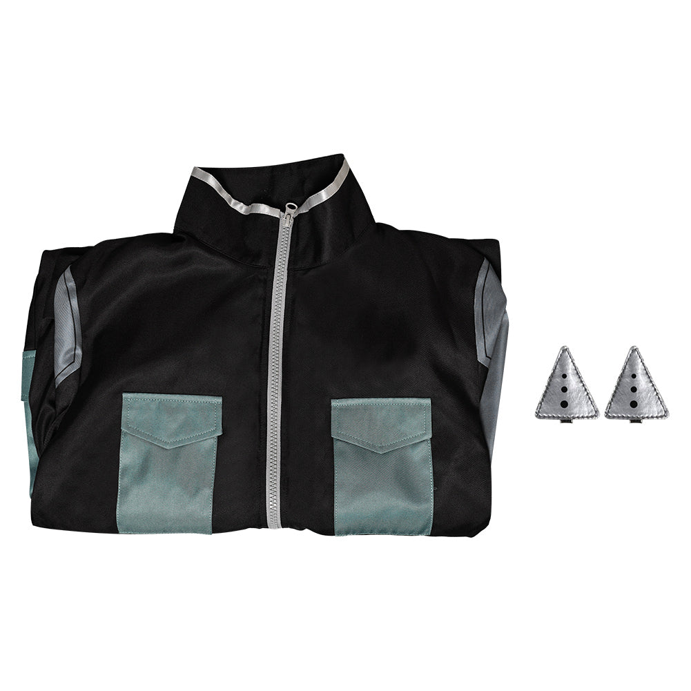 Kaiju No.8 Season 2 Ashiro Mina Woman Black Coverall Halloween Carnival Party Cosplay Costume