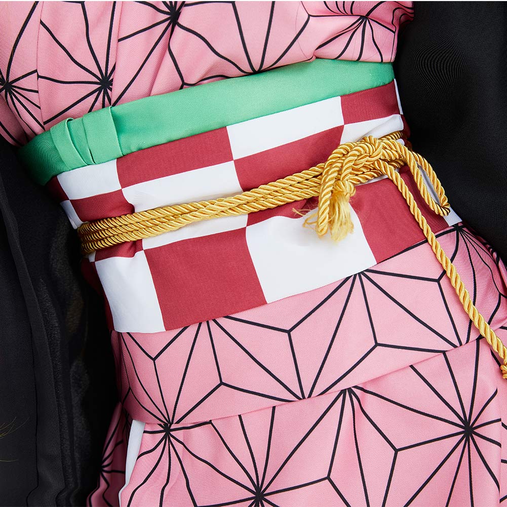 Kimetsu no Yaiba Kamado Nezuko Adult Kimono Outfits Halloween Carnival Suit Cosplay Costume