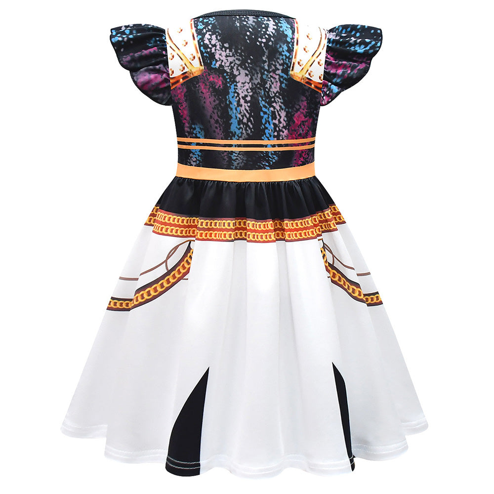 Kpop Demon Hunters Huntrix Golden Bag Dress Set For Kids Children Halloween Carnival Party Cosplay Costume