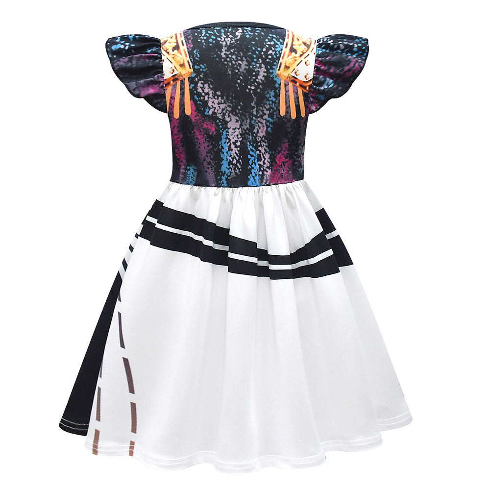 Kpop Demon Hunters Huntrix Golden Bag Dress Set For Kids Children Halloween Carnival Party Cosplay Costume
