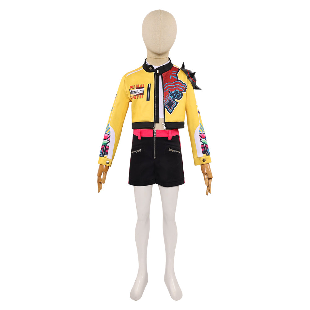 Kpop Demon Hunters Huntrix Team Outfits For Kids Children Halloween Carnival Party Cosplay Costume