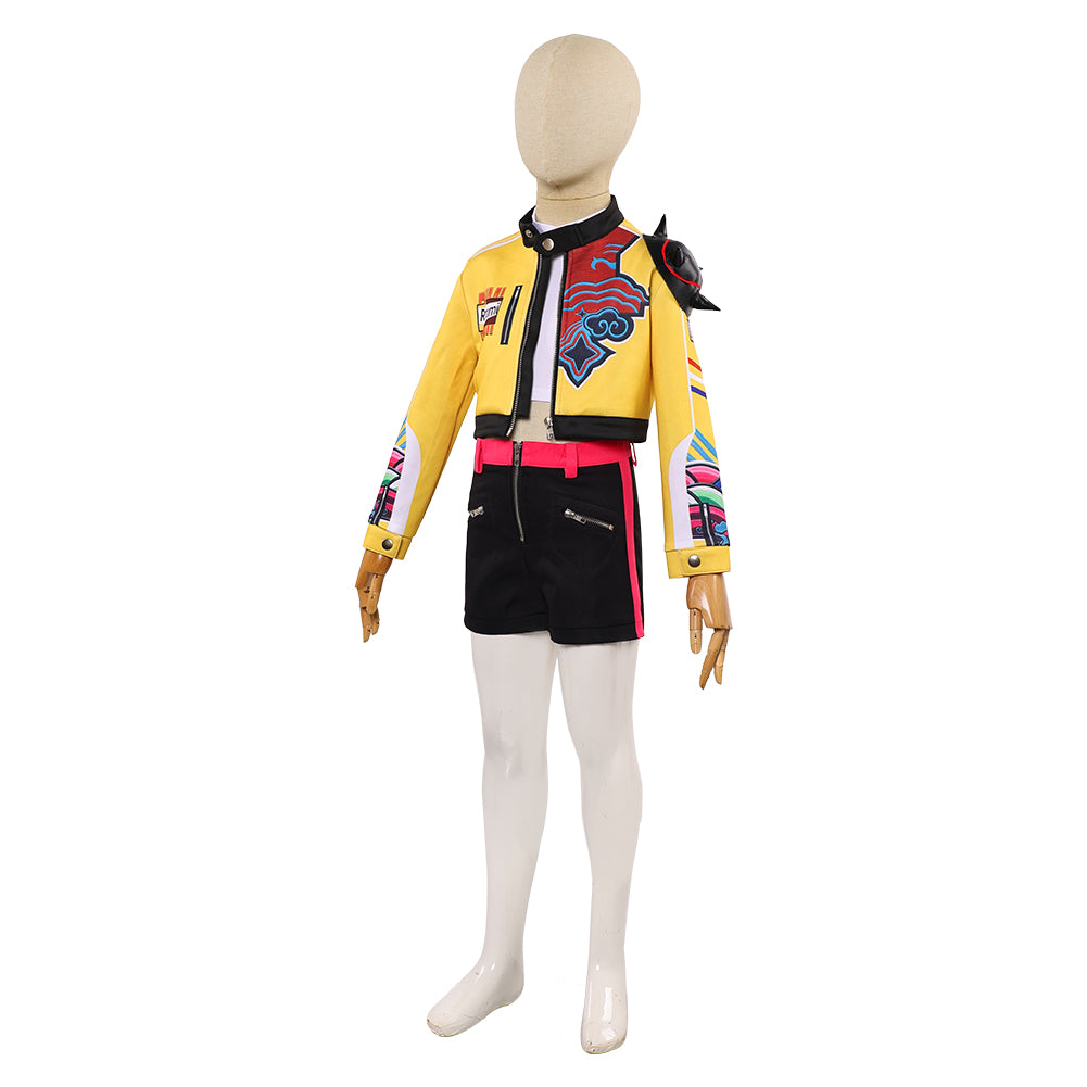 Kpop Demon Hunters Huntrix Team Outfits For Kids Children Halloween Carnival Party Cosplay Costume