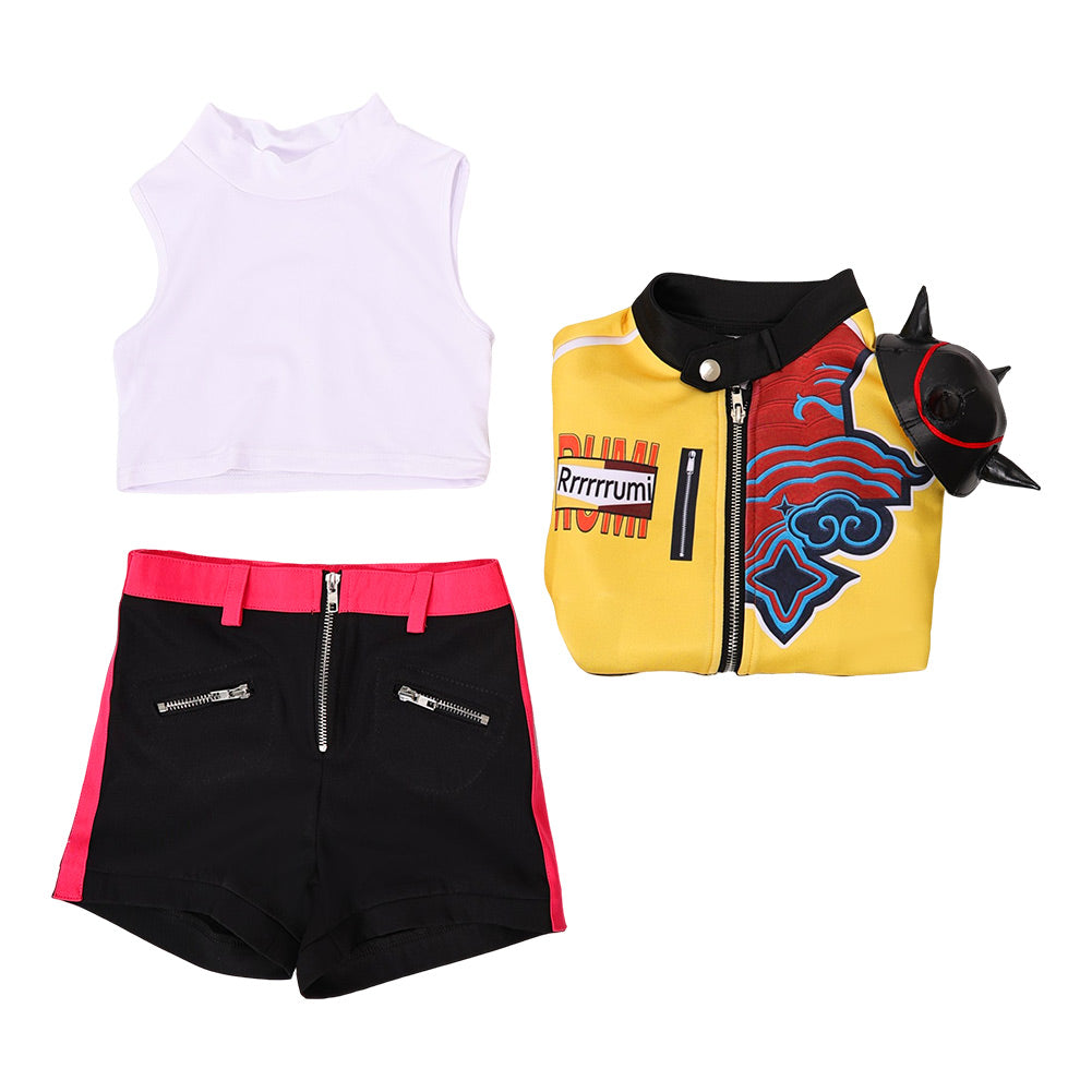 Kpop Demon Hunters Huntrix Team Outfits For Kids Children Halloween Carnival Party Cosplay Costume