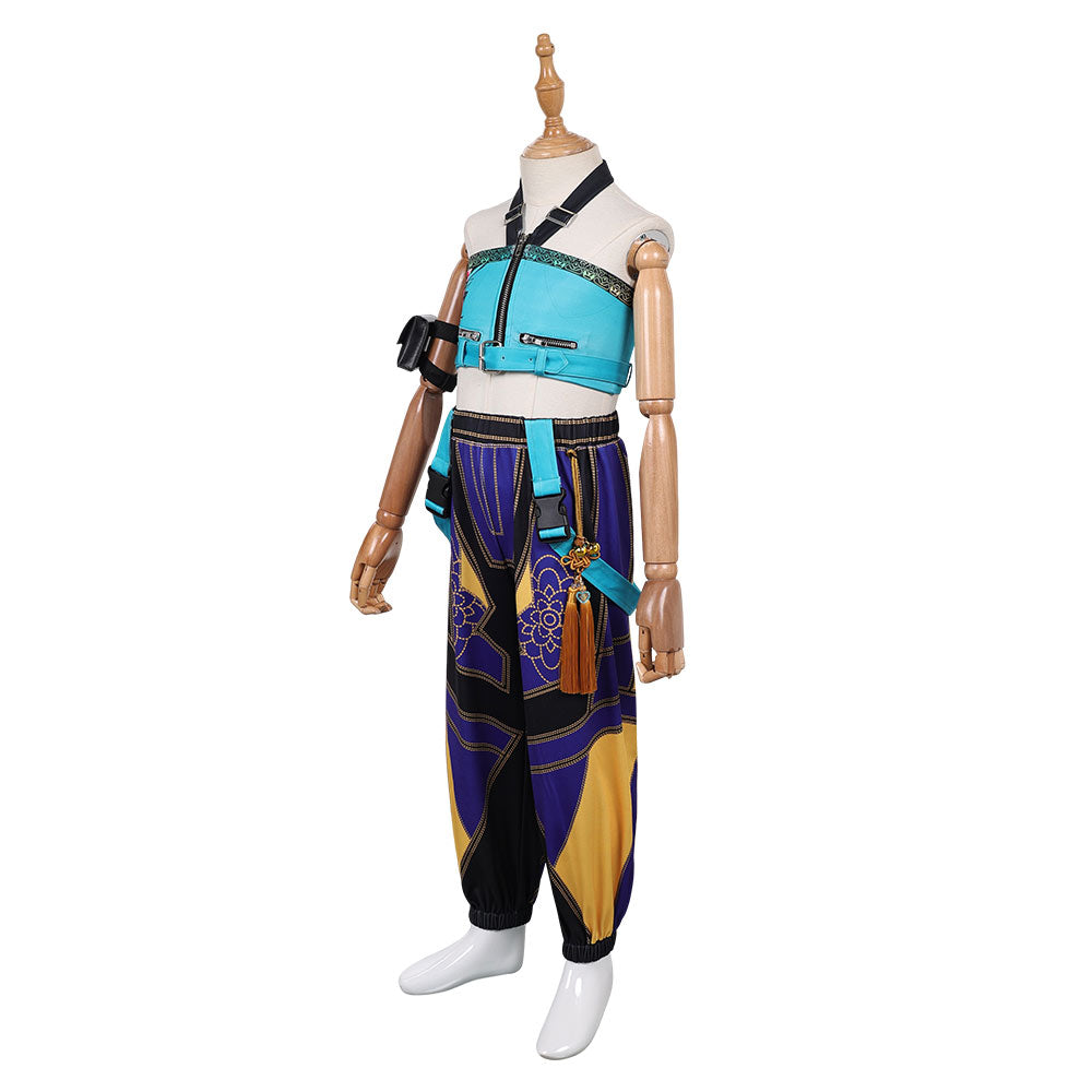 Kpop Demon Hunters Huntrix Team Outfits For Kids Children Halloween Carnival Party Cosplay Costume