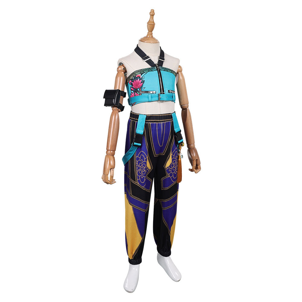 Kpop Demon Hunters Huntrix Team Outfits For Kids Children Halloween Carnival Party Cosplay Costume