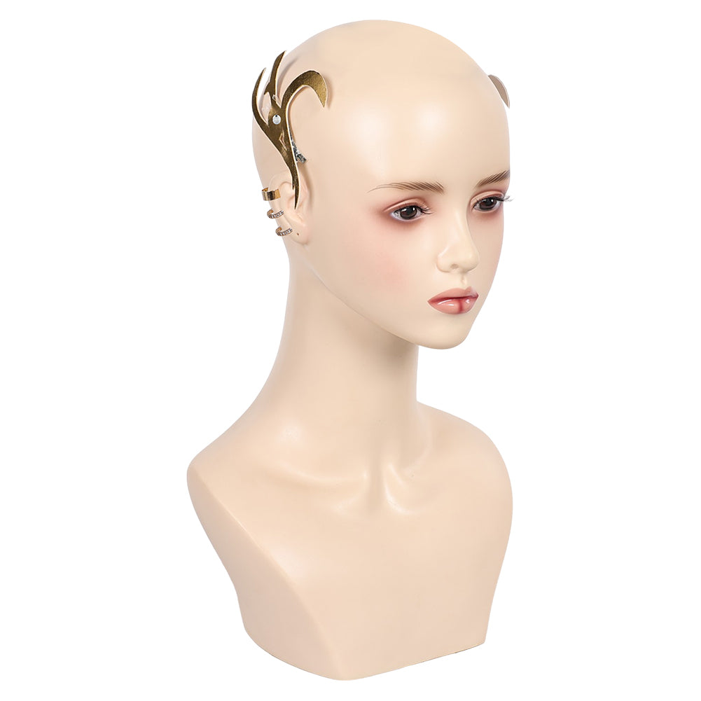 Kpop Demon Hunters Mira Golden Ear Clip Ornament Halloween Carnival Costume Accessories