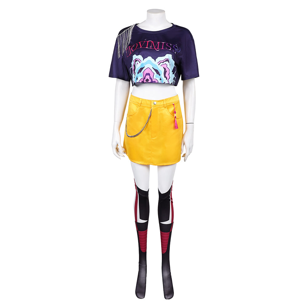 Kpop Demon Hunters Mira How it's Done Fullset Halloween Carnival Party Cosplay Costume
