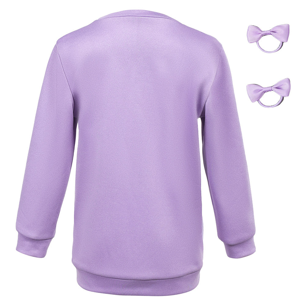 Kpop Demon Hunters Mira Purple Bear Pajamas For Kids Halloween Carnival Party Cosplay Costume