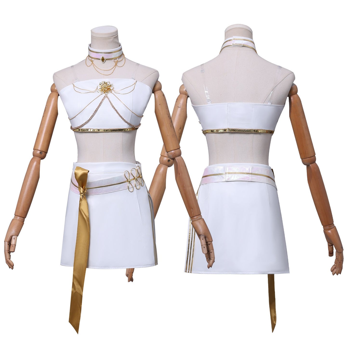 Kpop Demon Hunters Mira What It Sounds Like White Unifrom Stage Outfits Carnival Halloween Party Cosplay Costume
