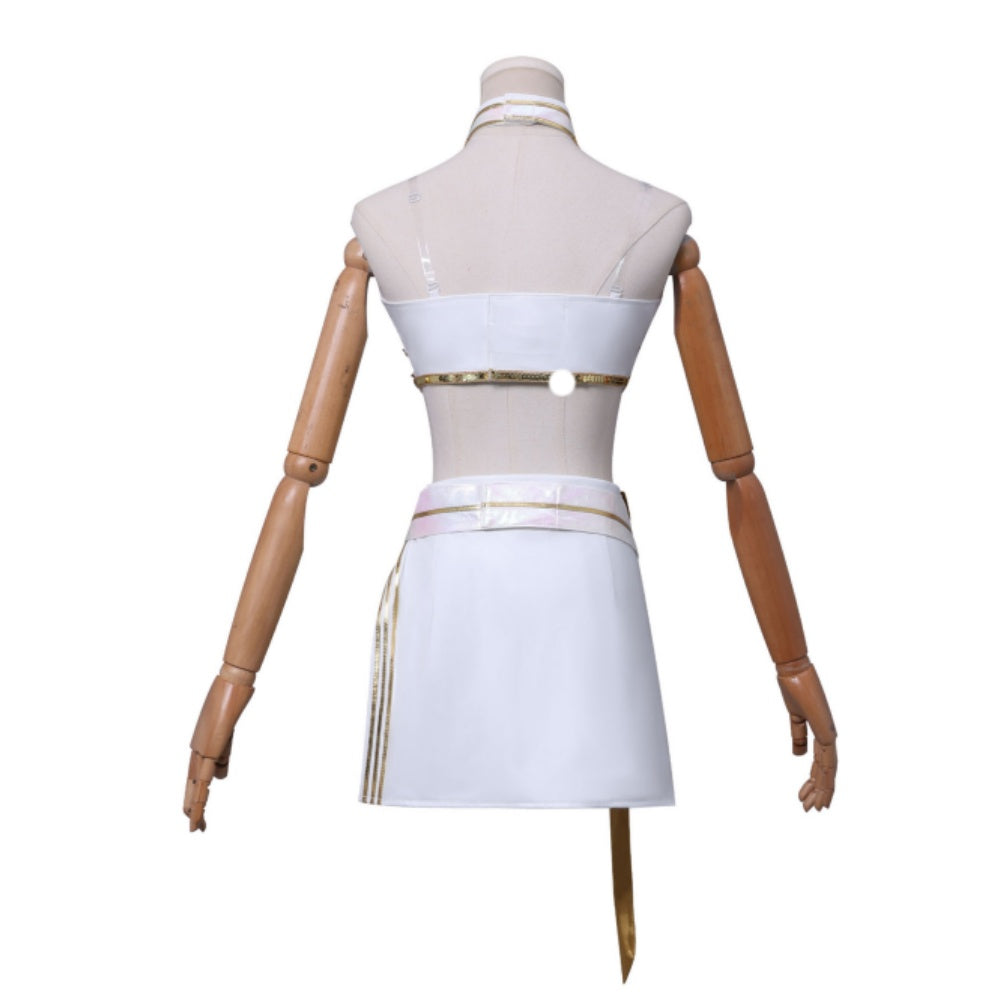 Kpop Demon Hunters Mira What It Sounds Like White Unifrom Stage Outfits Carnival Halloween Party Cosplay Costume