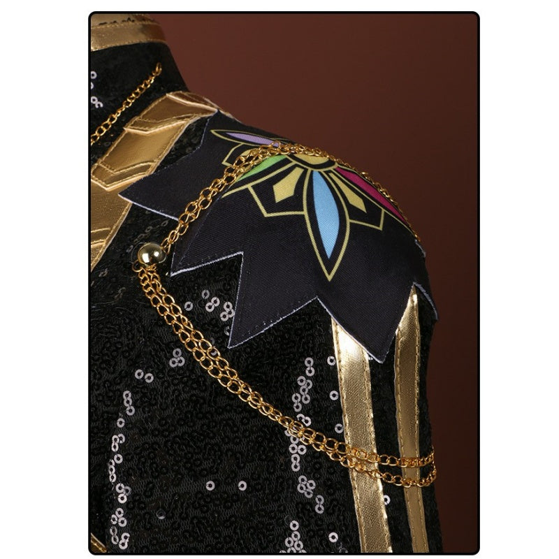 Kpop Demon Hunters Rumi Golden Black Stage Uniform Halloween Carnival Party Cosplay Costume