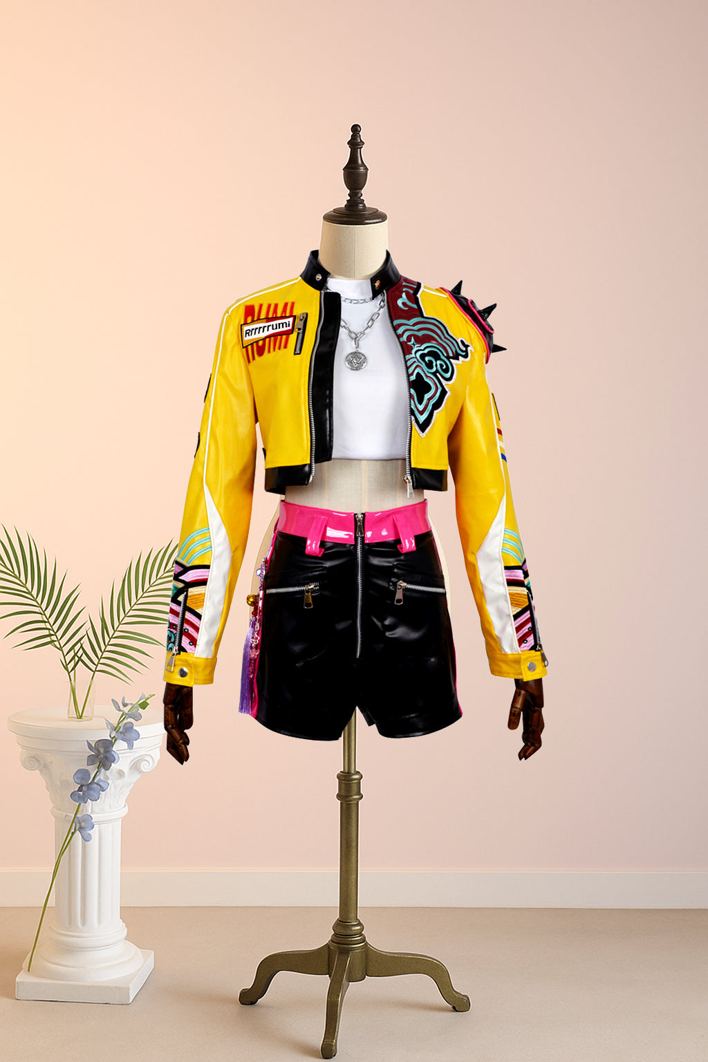 Kpop Demon Hunters Rumi How it's Done Yellow Jacket Stage Outfits Fullset Halloween Carnival Party Cosplay Costume