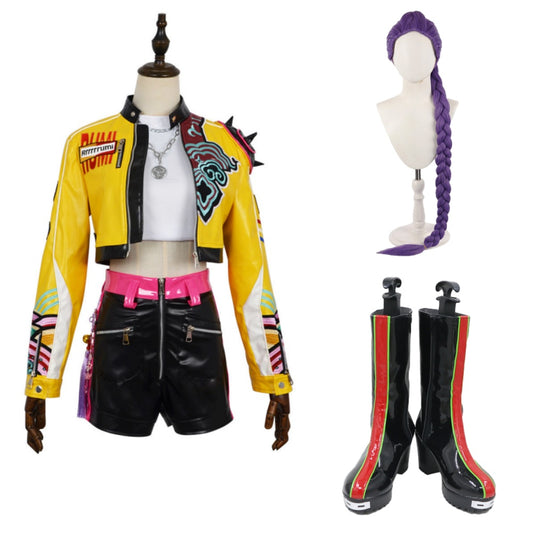 Kpop Demon Hunters Rumi How it's Done Yellow Jacket Stage Outfits Fullset Halloween Carnival Party Cosplay Costume