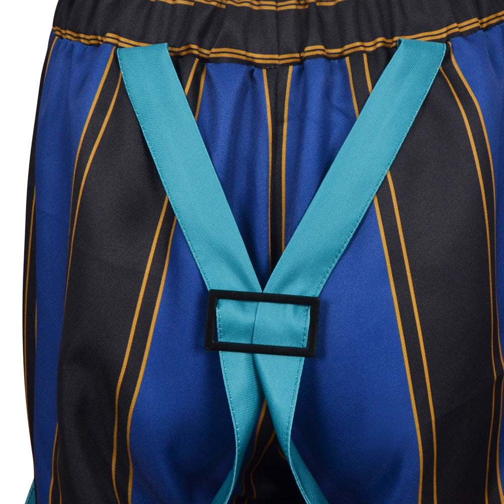 Kpop Demon Hunters Zoey Blue Top Pants Set Stage Outfits Halloween Carnival Party Cosplay Costume