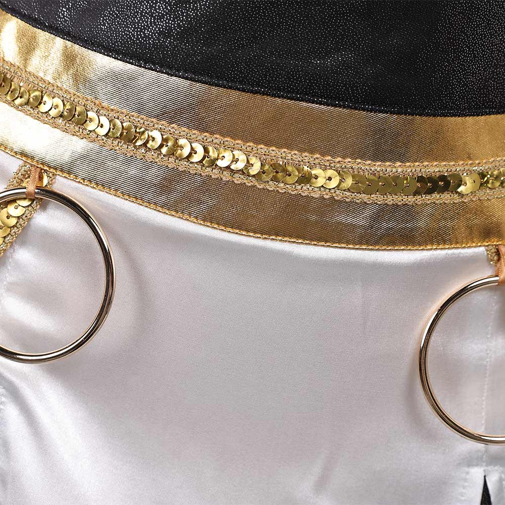 Kpop Demon Hunters Zoey Golden White Uniform Halloween Carnival Party Cosplay Costume