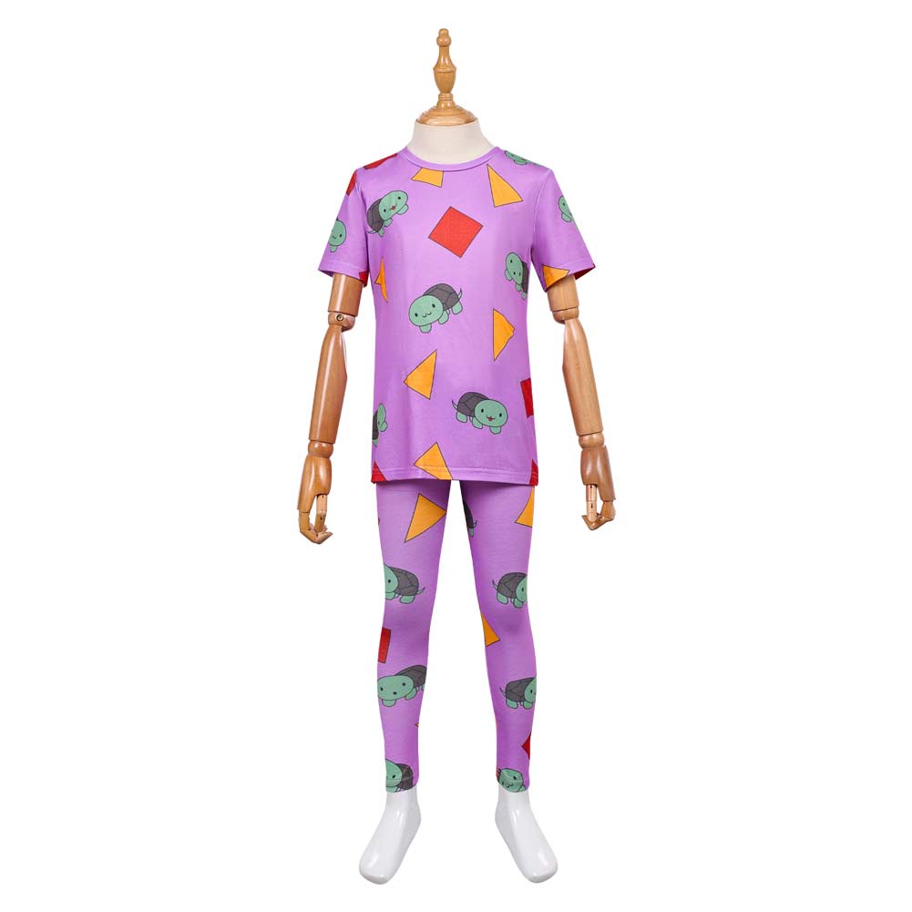 Kpop Demon Hunters Zoey Purple Turtle Pajams For Kids Halloween Carnival Party Cosplay Costume