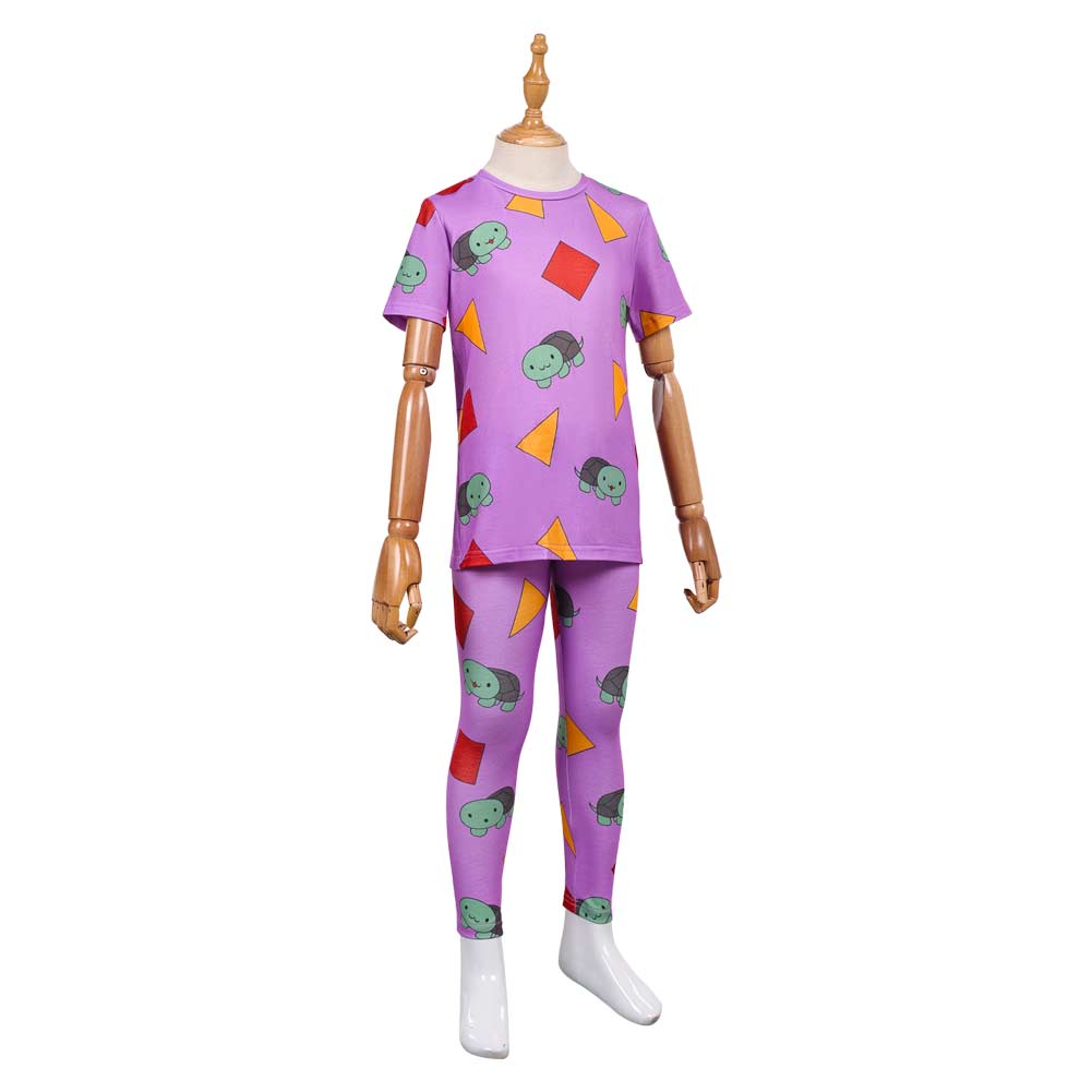 Kpop Demon Hunters Zoey Purple Turtle Pajams For Kids Halloween Carnival Party Cosplay Costume