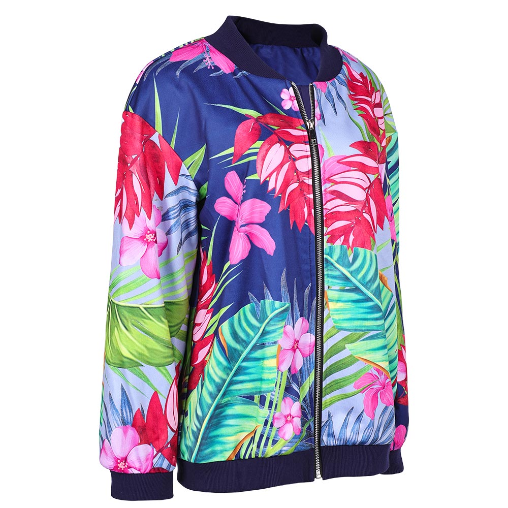 Kpop Demon Hunters Zoey Tropical Printed Jacket Casual Outfits Halloween Carnival Party Cosplay Costume