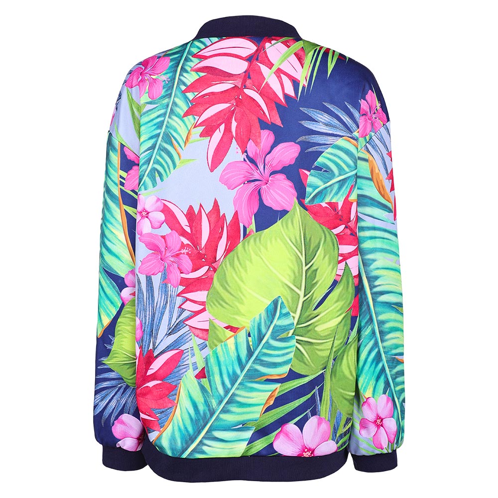 Kpop Demon Hunters Zoey Tropical Printed Jacket Casual Outfits Halloween Carnival Party Cosplay Costume