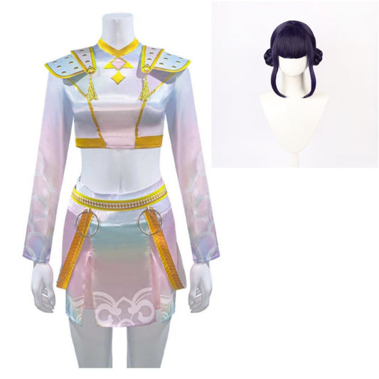 Kpop Demon Hunters Zoey What it Sounds Like Zoey Fullset Halloween Carnival Party Cosplay Costume