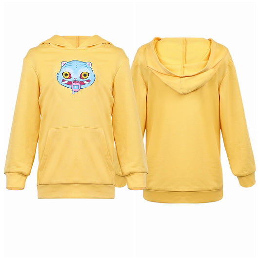 Kpop Demon Hunters Zoey Yellow Hoodie Sweater For Kids Halloween Carnival Party Cosplay Costume