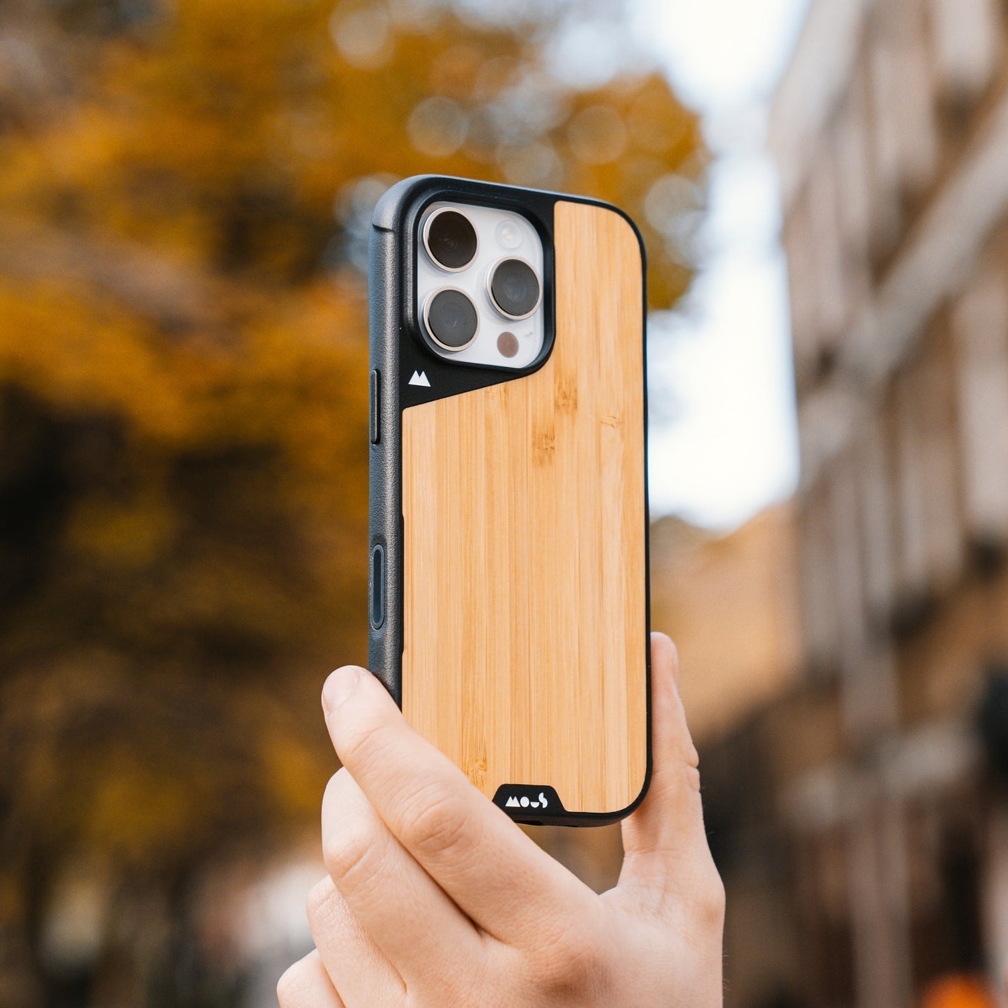 MagSafe® Compatible Bamboo Phone Case with Camera Control Button