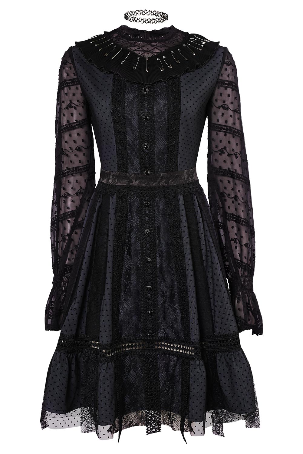 Beetlejuice 2 Lydia Deetz Musical Lace Dress Outfits Halloween Carnival Suit Cosplay Costume