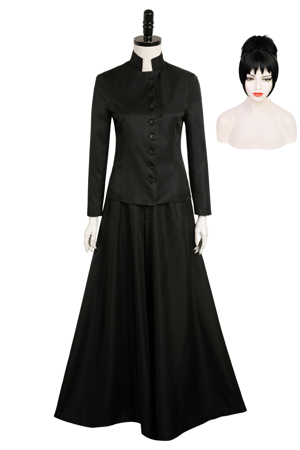 Beetlejuice 2024 Lydia Deetz Black Dress Outfits Halloween Carnival Suit Cosplay Costume