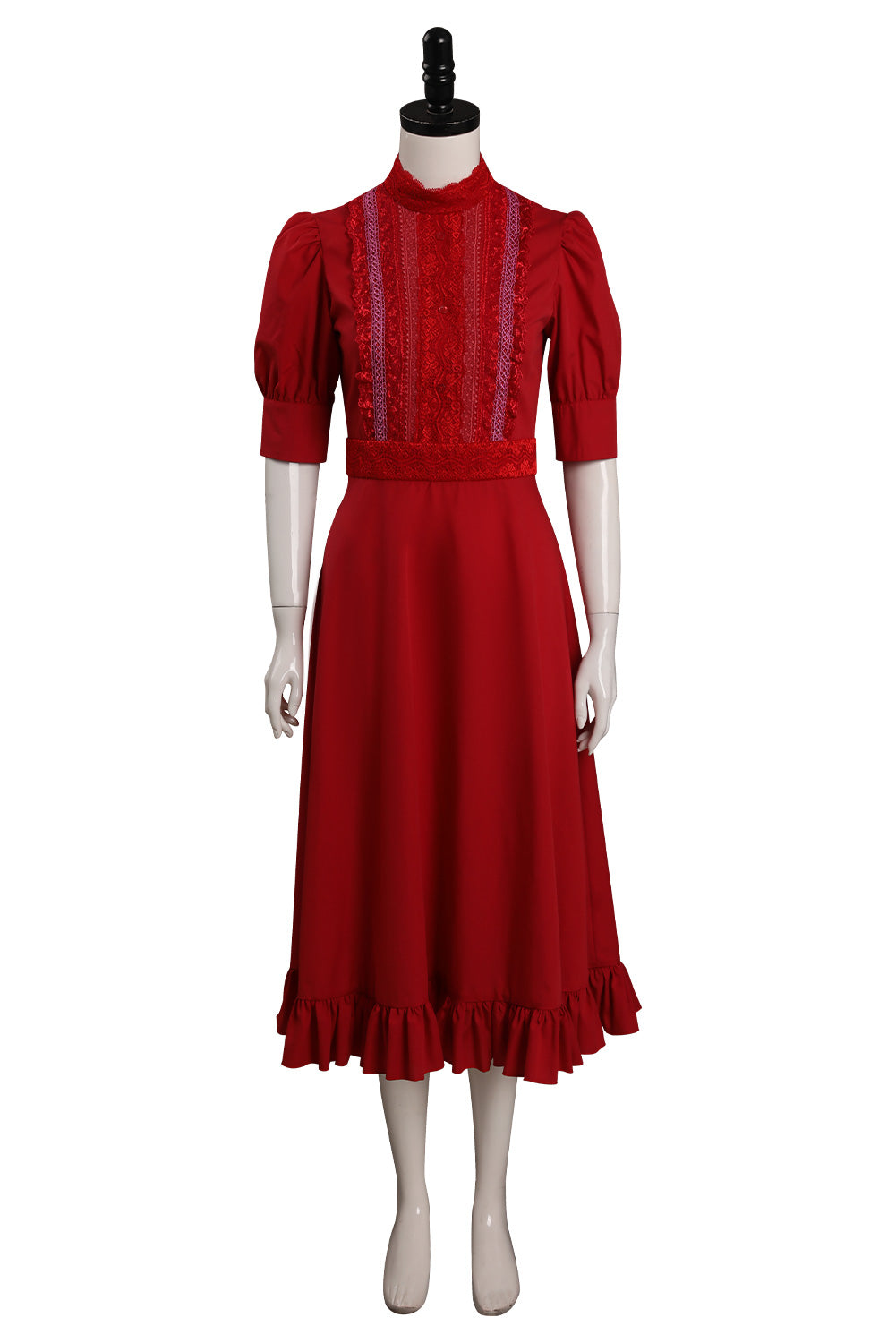 Pearl (2022) X Pearl Red Dress Outfits Halloween Horror Carnival Suit Cosplay Costume