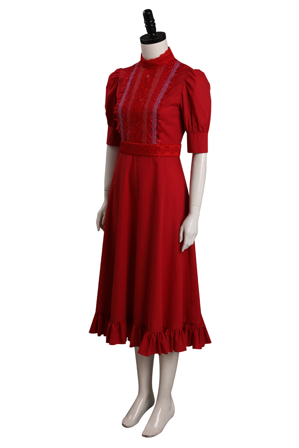Pearl (2022) X Pearl Red Dress Outfits Halloween Horror Carnival Suit Cosplay Costume