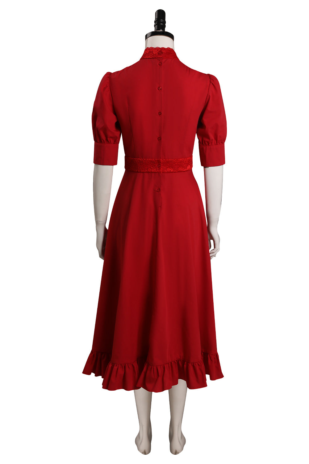 Pearl (2022) X Pearl Red Dress Outfits Halloween Horror Carnival Suit Cosplay Costume