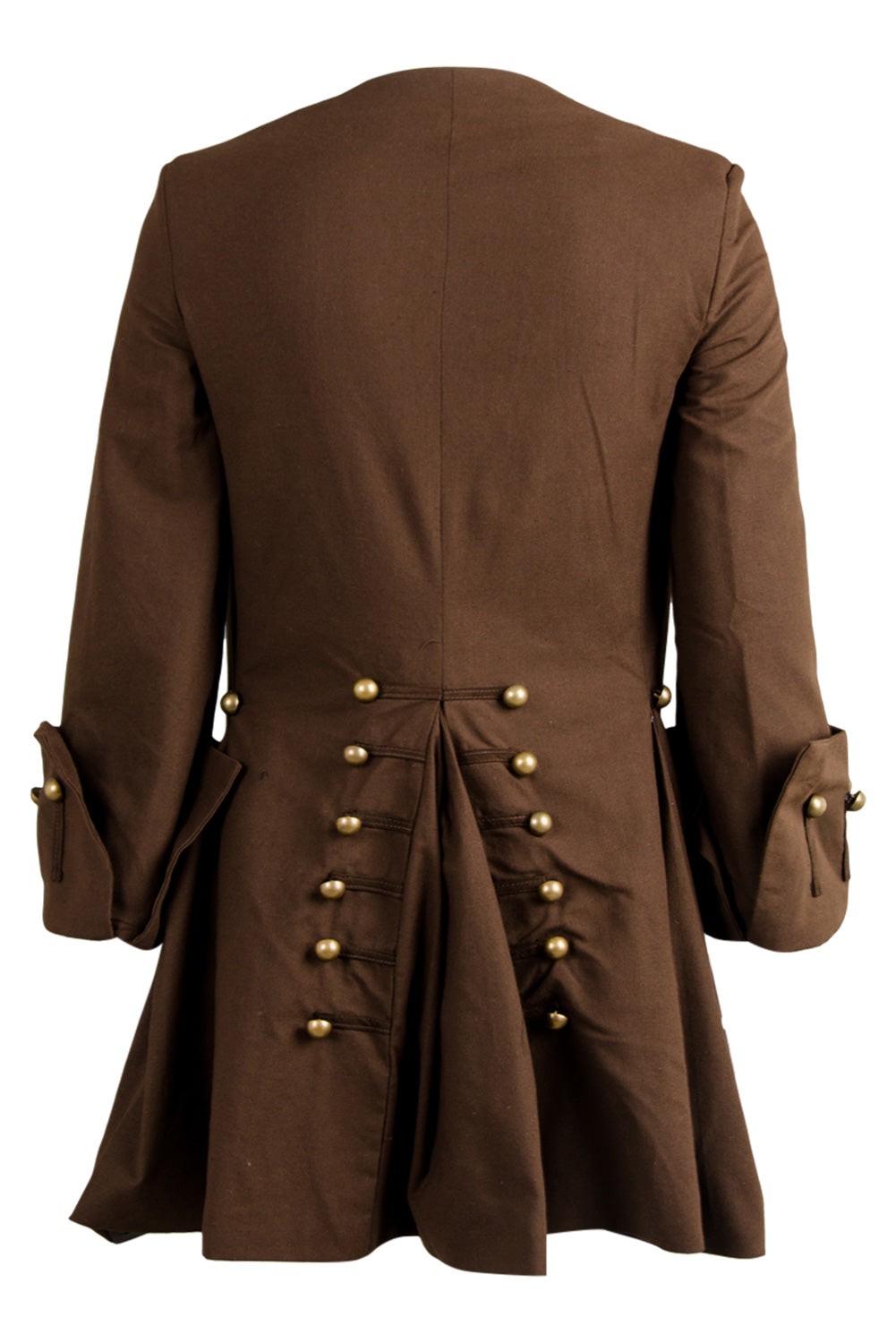 Pirates Captain Jack Sparrow Brown Coat With Headscarf Belt Full Set Outfits Halloween Carnival Suit Cosplay Costume