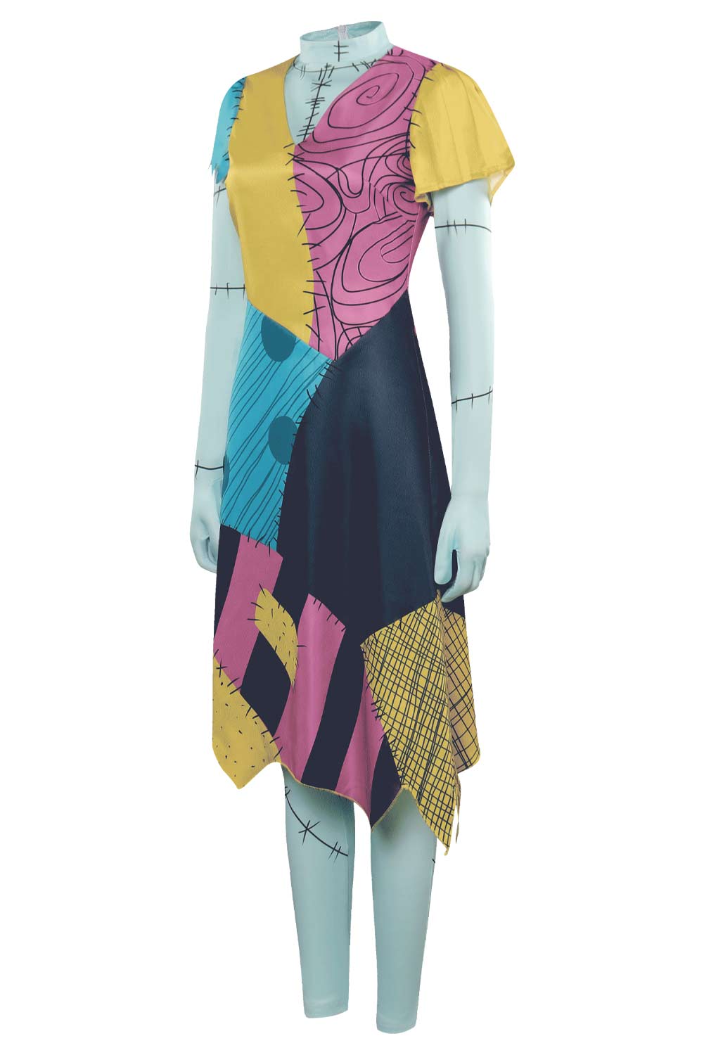 The Nightmare Before Christmas Sally Dress Outfits Halloween Carnival Suit Cosplay Costume