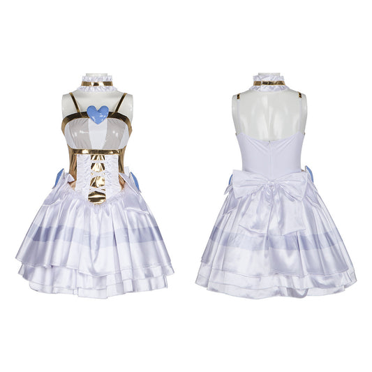 Panty & Stocking Stocking Angel Form White Dress Halloween Carnival Party Cosplay Costume