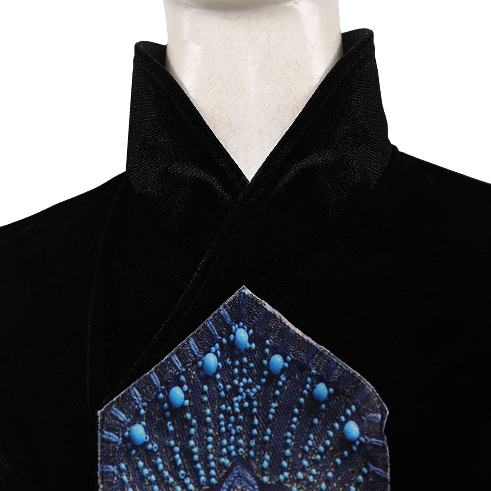 Padme Amidala AOC Woman Black Gown Set Halloween Carnival Party Cosplay Costume
