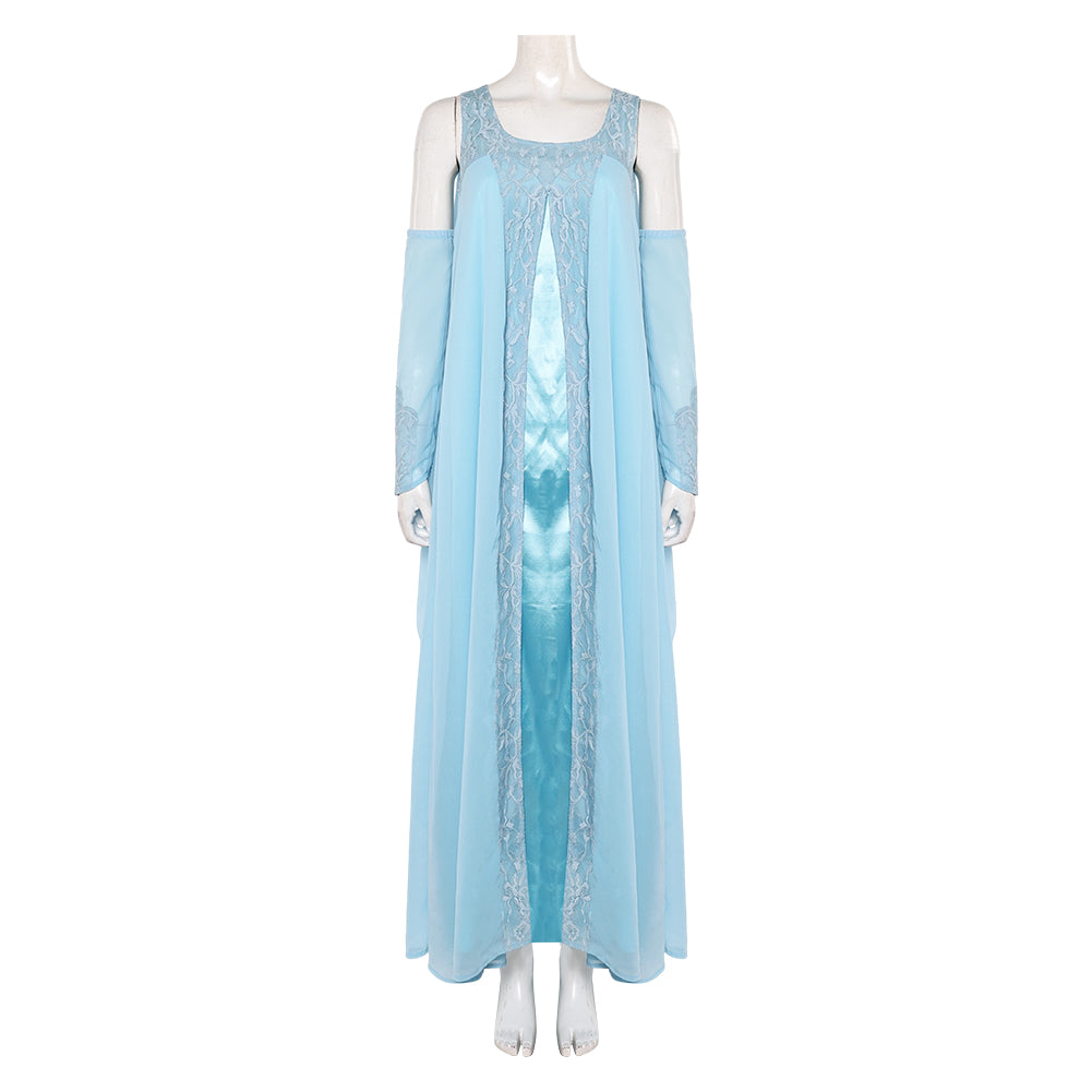 Padme Amidala Woman Blue Nightgown Halloween Carnival Party Suit Cosplay Costume