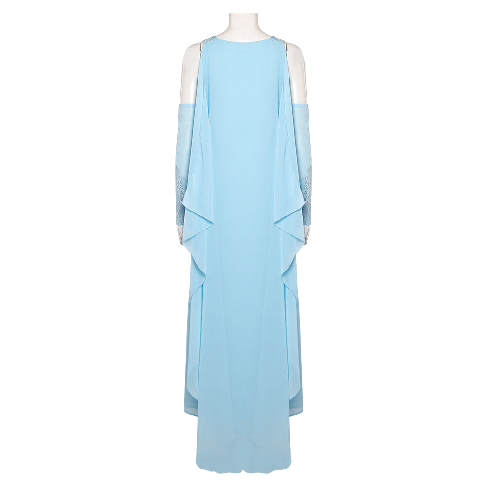 Padme Amidala Woman Blue Nightgown Halloween Carnival Party Suit Cosplay Costume