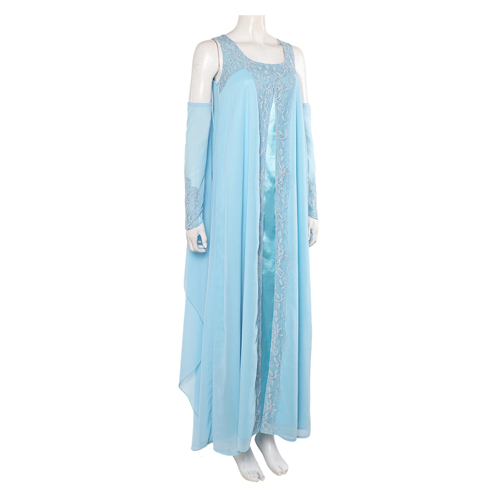 Padme Amidala Woman Blue Nightgown Halloween Carnival Party Suit Cosplay Costume