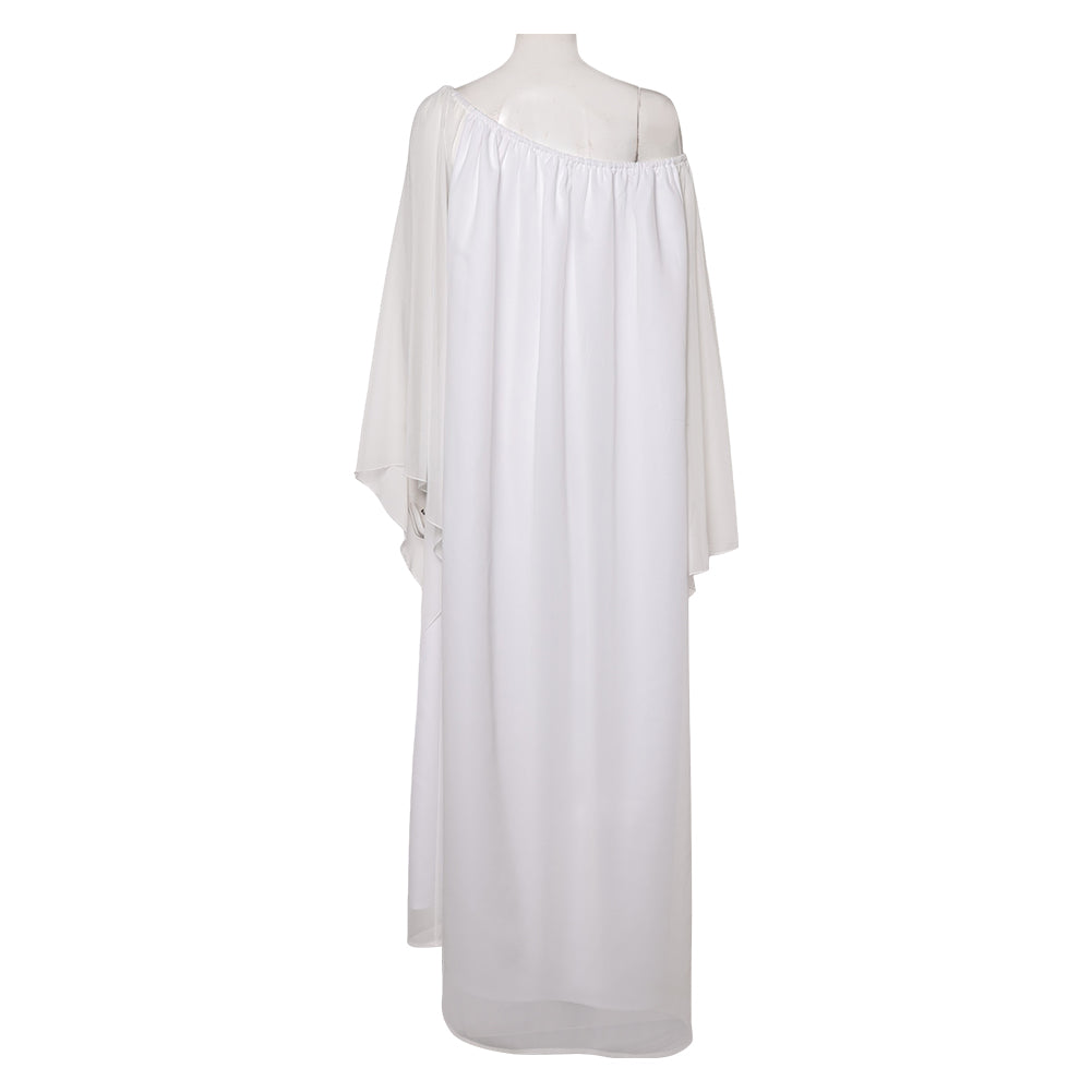 Padme Amidala Woman White Nightgown Sleepwear Halloween Carnival Party Cosplay Costume