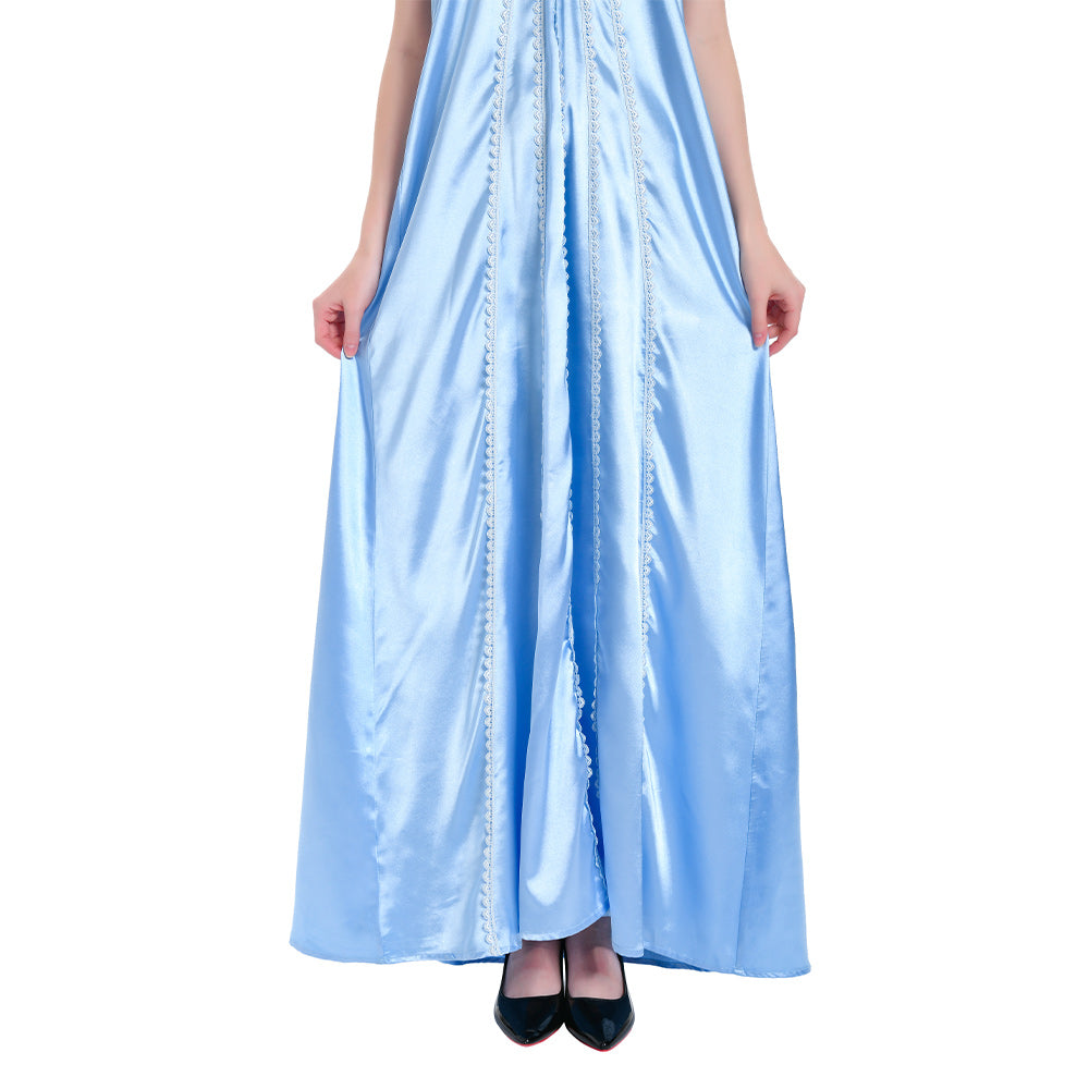Padme Amidala Women Blue Nightgown Sleepwear Outfits Halloween Carnival Cosplay Costume