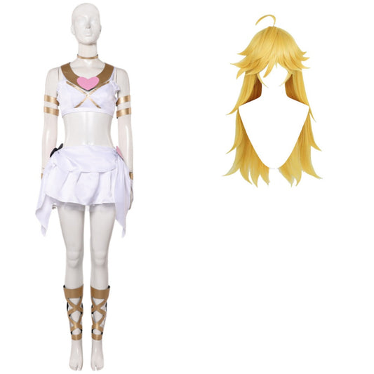 Panty & Stocking Panty Angel White Dress Halloween Carnival Party Cosplay Costume