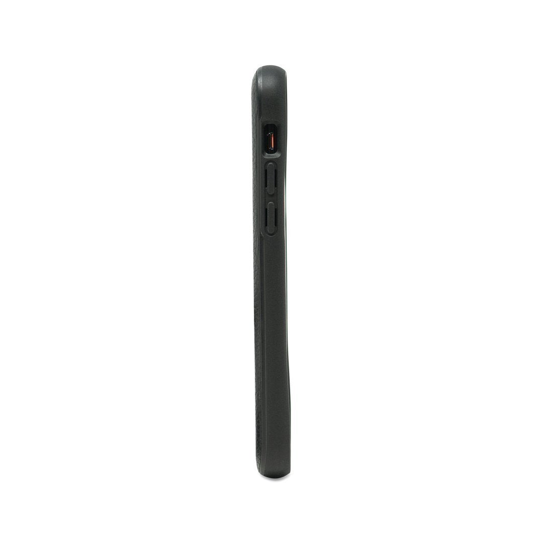 Black Leather Phone Case - Contour