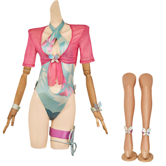 Rivals Psylocke Breezy Butterfly Swimsuit Set Halloween Carnival Party Cosplay Costume