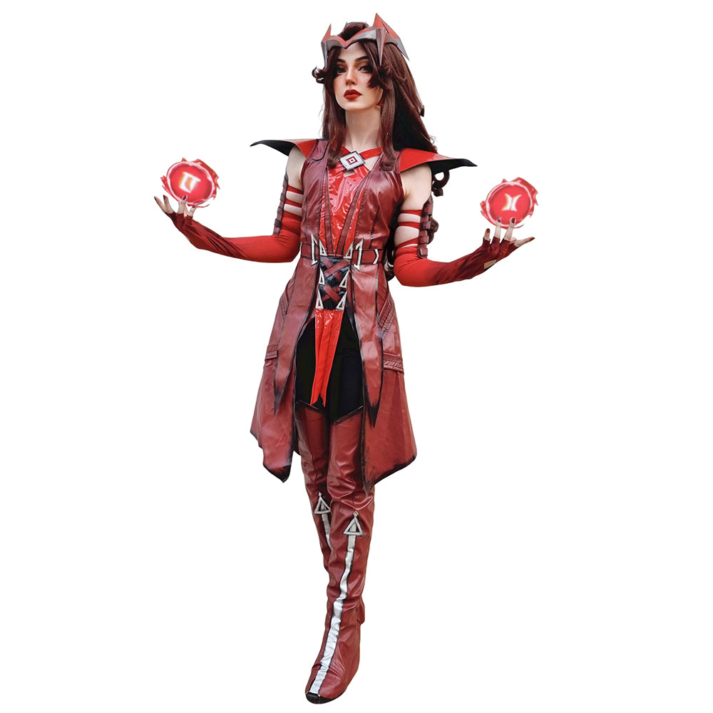 Rivals Scarlet Witch Red Outfits Halloween Carnival Cosplay Costume