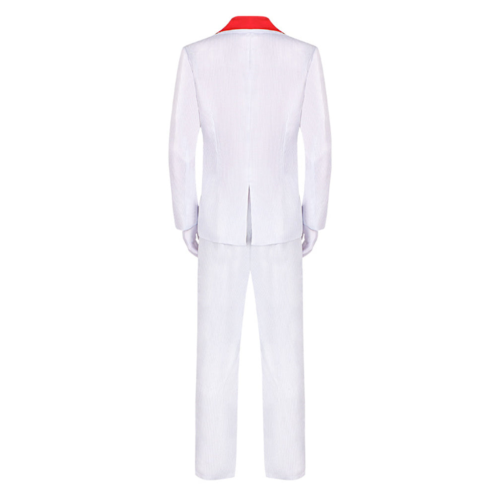 Scarface Al Pacino Men White Suit Halloween Carnival Party Cosplay Costume