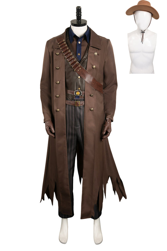 The Ghoul Cooper Howard Brown Outfit Halloween Carnival Suit Cosplay Apocalypse Costume
