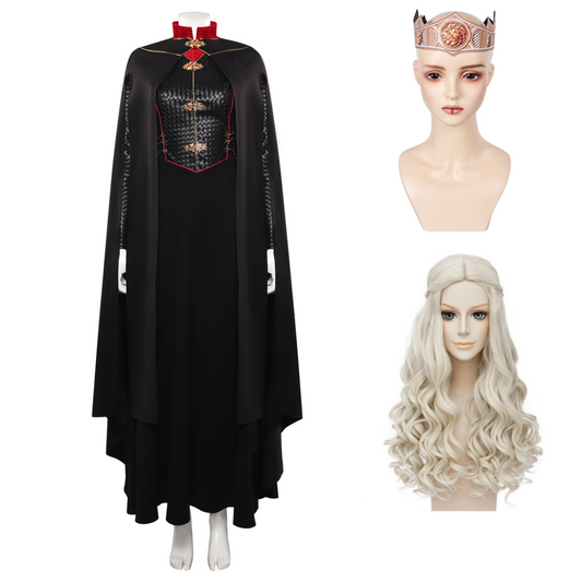 House of the Dragon Rhaenyra Targaryen Cosplay Costume Medieval Halloween Carnival Disguise Suit