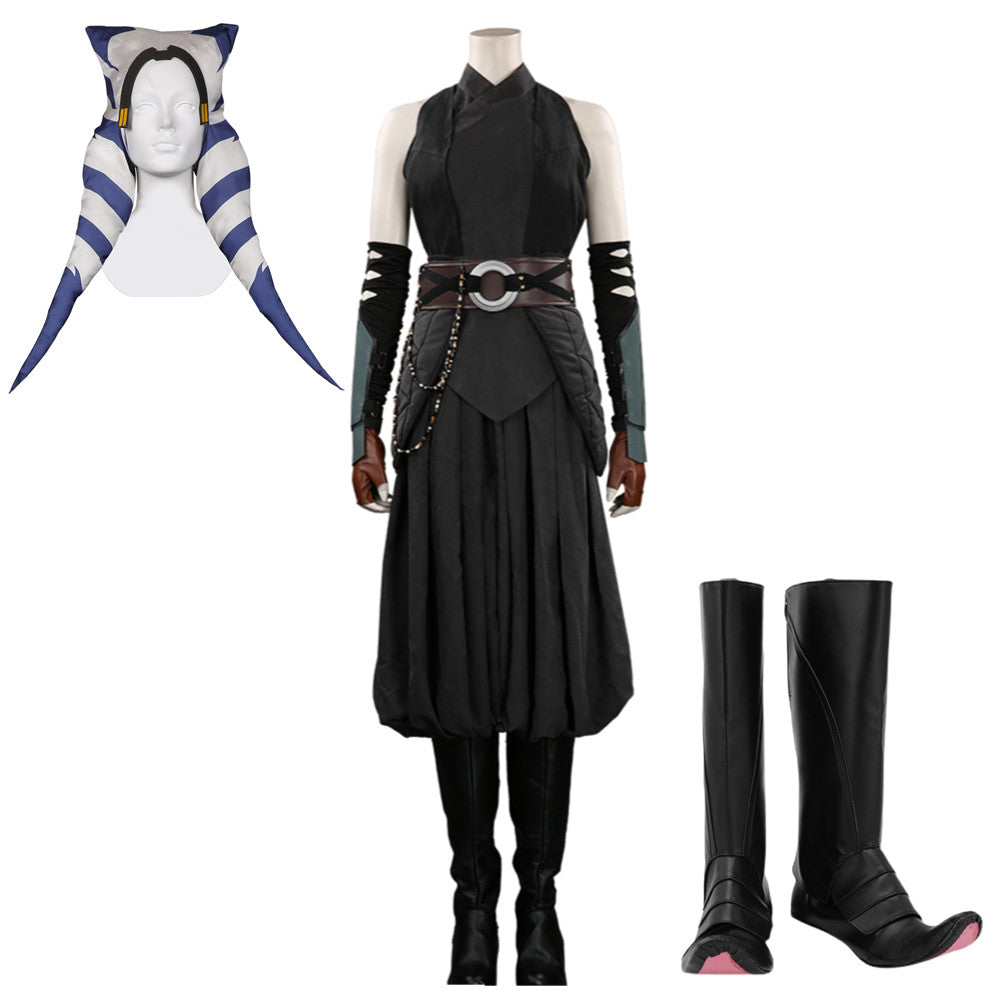 The Mandalorian Ahsoka Tano Outfits Ahsoka Full Set Cosplay Costume Halloween Carnival Suit