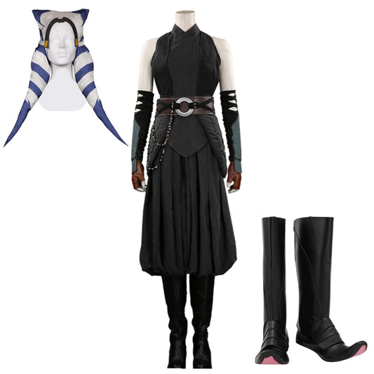 The Mandalorian Ahsoka Tano Outfits Ahsoka Full Set Cosplay Costume Halloween Carnival Suit