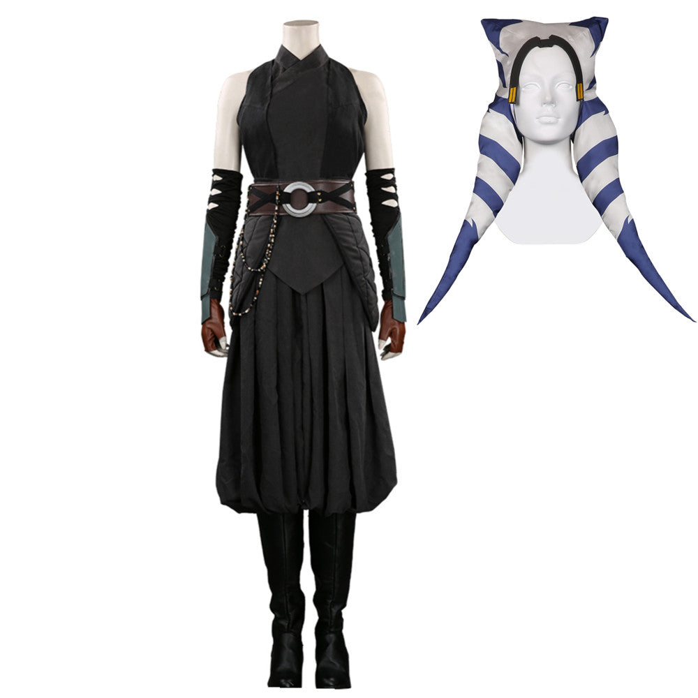 The Mandalorian Ahsoka Tano Outfits Ahsoka Full Set Cosplay Costume Halloween Carnival Suit